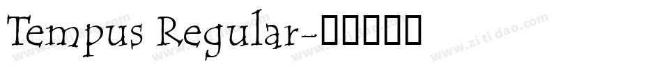 Tempus Regular字体转换